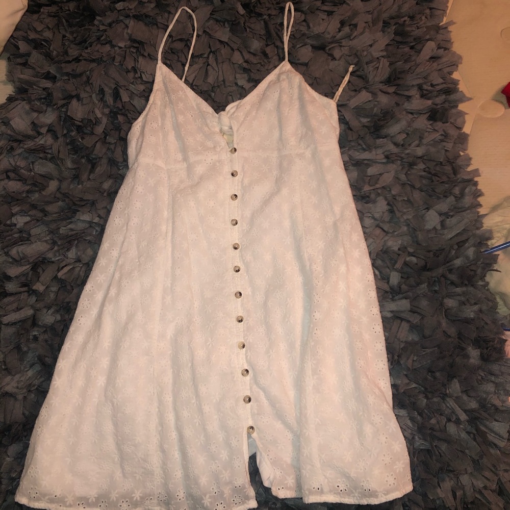 white babydoll boutique dress